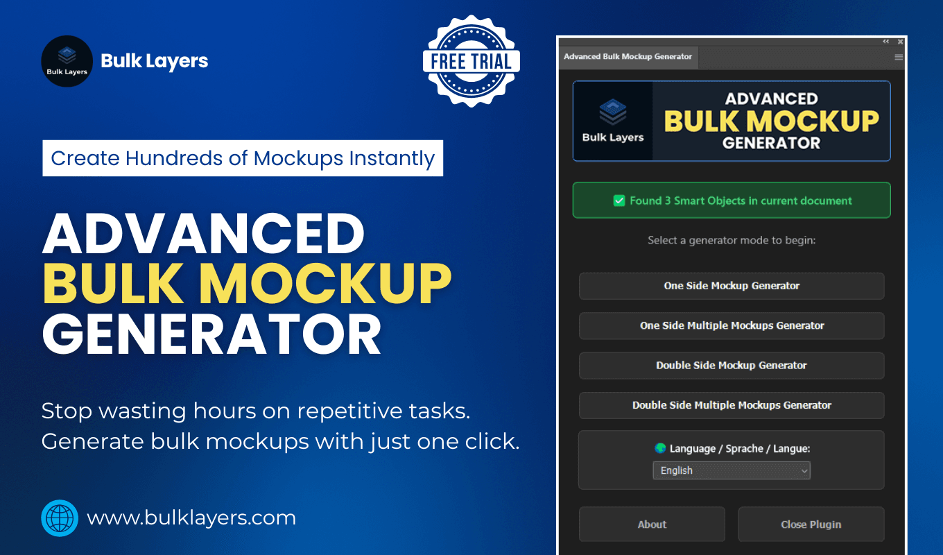bulk mockup generation tool interface