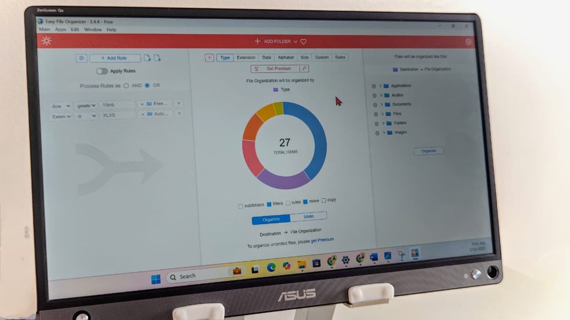 bulk file upload workflow computer screen organized folders