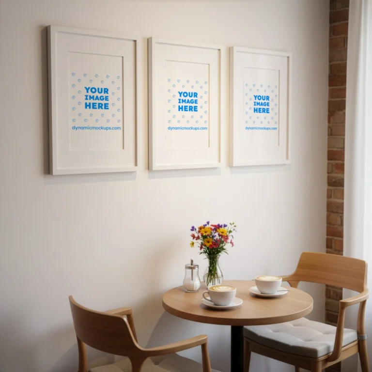 print on demand wall art framed poster mockup lifestyle scene